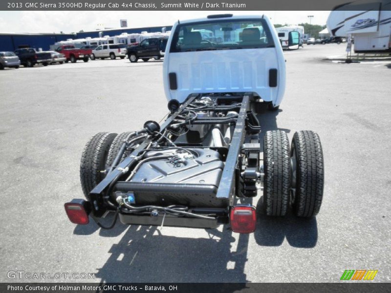 Summit White / Dark Titanium 2013 GMC Sierra 3500HD Regular Cab 4x4 Chassis