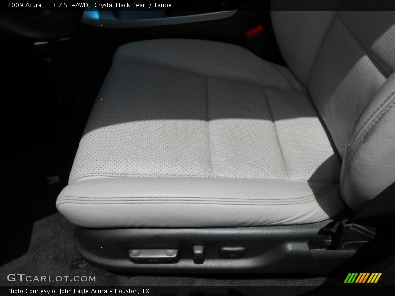 Crystal Black Pearl / Taupe 2009 Acura TL 3.7 SH-AWD