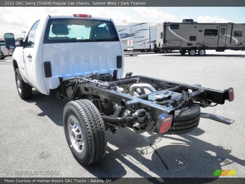 Summit White / Dark Titanium 2013 GMC Sierra 2500HD Regular Cab Chassis