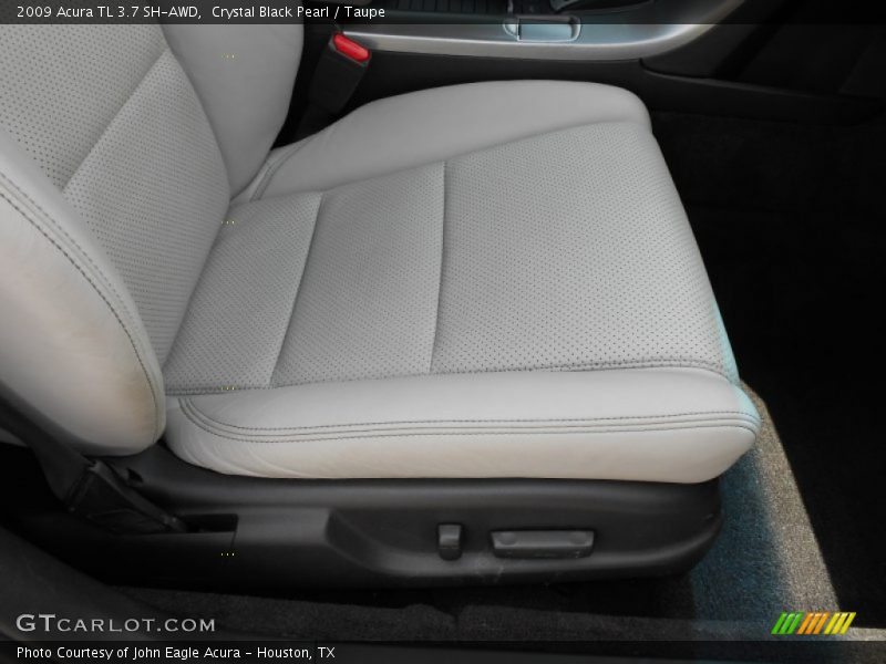 Crystal Black Pearl / Taupe 2009 Acura TL 3.7 SH-AWD