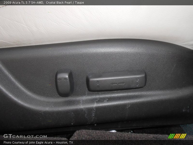 Crystal Black Pearl / Taupe 2009 Acura TL 3.7 SH-AWD