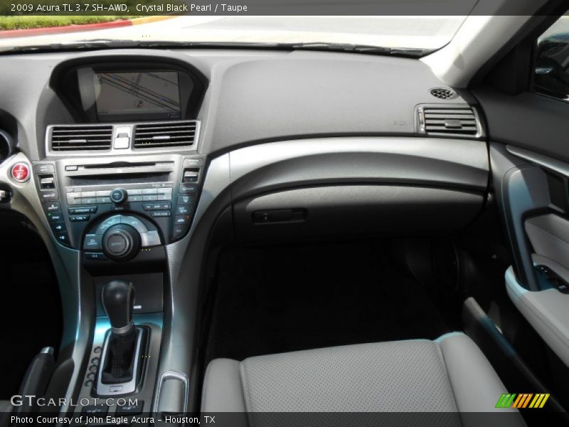 Crystal Black Pearl / Taupe 2009 Acura TL 3.7 SH-AWD