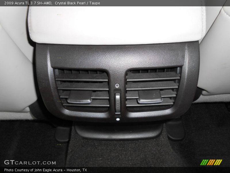 Crystal Black Pearl / Taupe 2009 Acura TL 3.7 SH-AWD