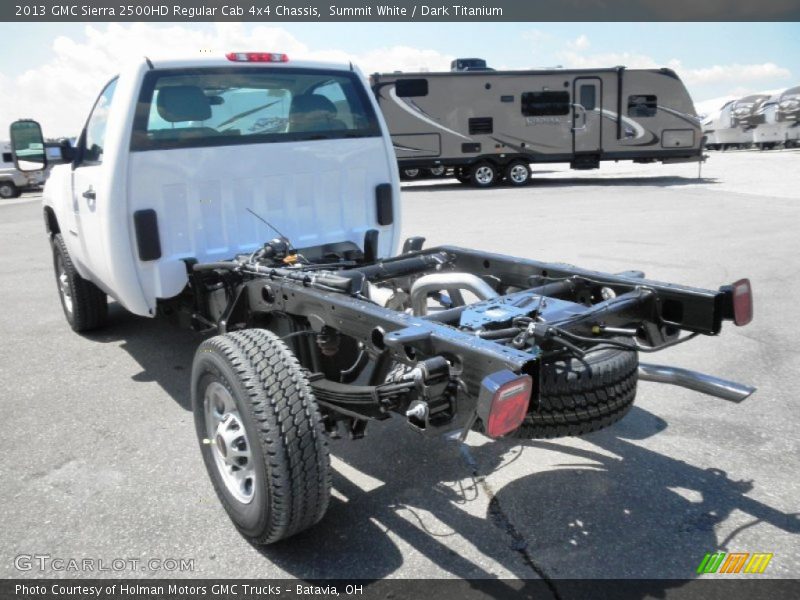 Summit White / Dark Titanium 2013 GMC Sierra 2500HD Regular Cab 4x4 Chassis