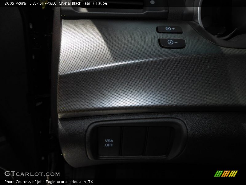 Crystal Black Pearl / Taupe 2009 Acura TL 3.7 SH-AWD