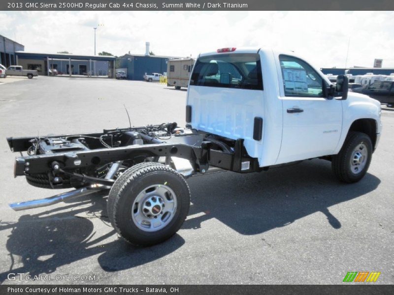 Summit White / Dark Titanium 2013 GMC Sierra 2500HD Regular Cab 4x4 Chassis