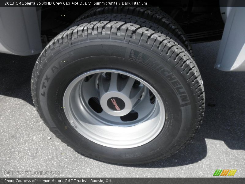 Summit White / Dark Titanium 2013 GMC Sierra 3500HD Crew Cab 4x4 Dually