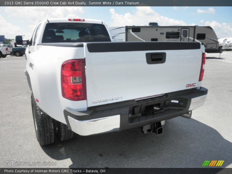 Summit White / Dark Titanium 2013 GMC Sierra 3500HD Crew Cab 4x4 Dually