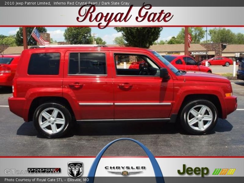 Inferno Red Crystal Pearl / Dark Slate Gray 2010 Jeep Patriot Limited