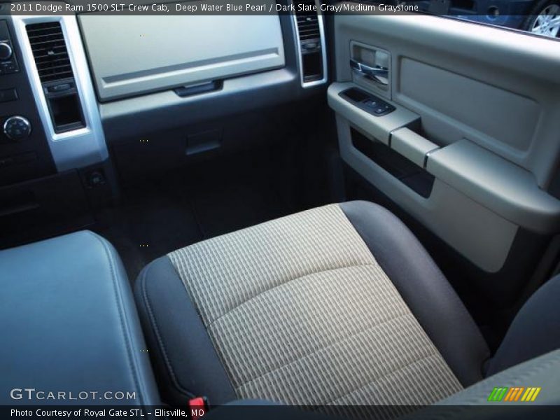 Deep Water Blue Pearl / Dark Slate Gray/Medium Graystone 2011 Dodge Ram 1500 SLT Crew Cab