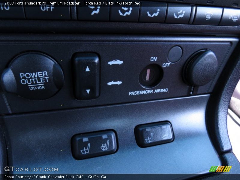 Controls of 2003 Thunderbird Premium Roadster