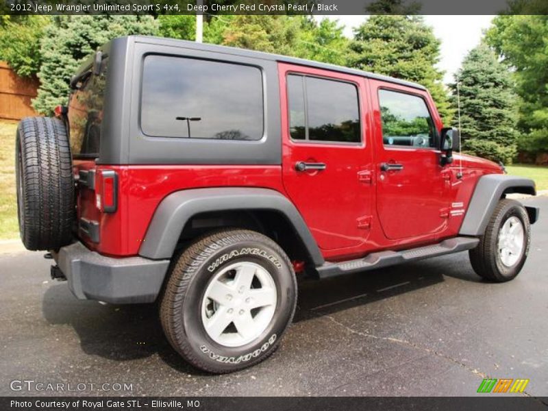 Deep Cherry Red Crystal Pearl / Black 2012 Jeep Wrangler Unlimited Sport S 4x4
