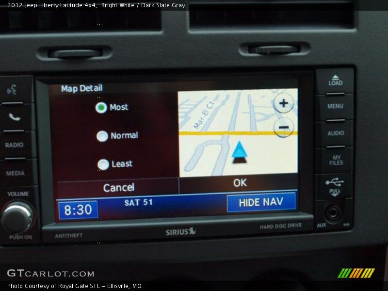 Bright White / Dark Slate Gray 2012 Jeep Liberty Latitude 4x4