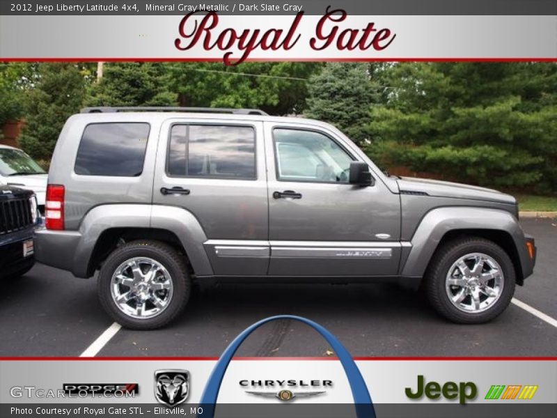 Mineral Gray Metallic / Dark Slate Gray 2012 Jeep Liberty Latitude 4x4