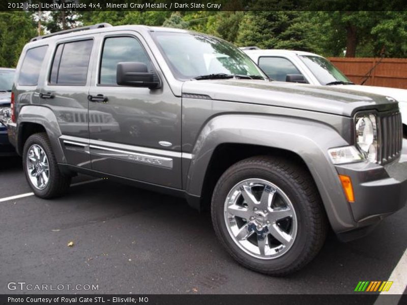 Mineral Gray Metallic / Dark Slate Gray 2012 Jeep Liberty Latitude 4x4