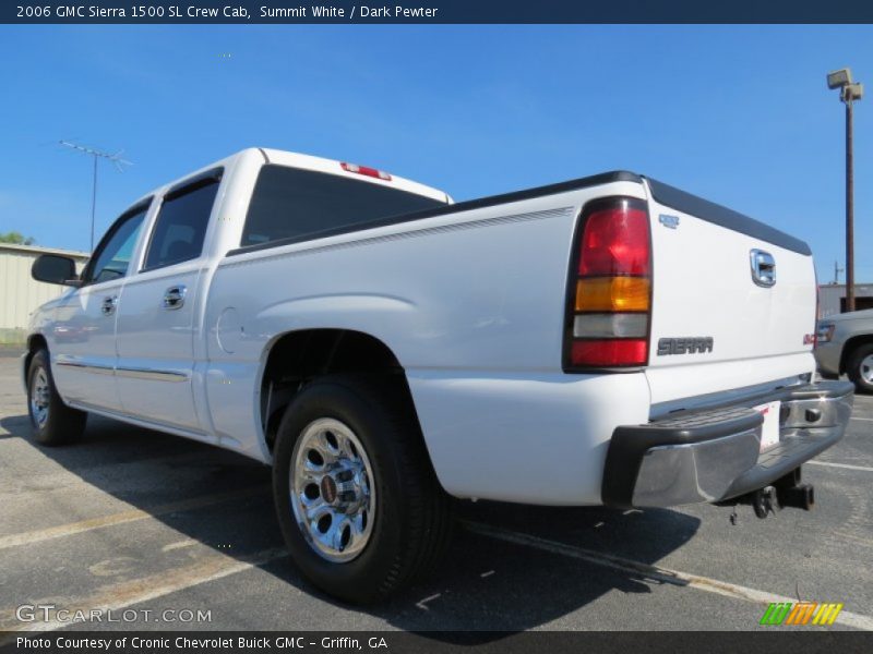 Summit White / Dark Pewter 2006 GMC Sierra 1500 SL Crew Cab