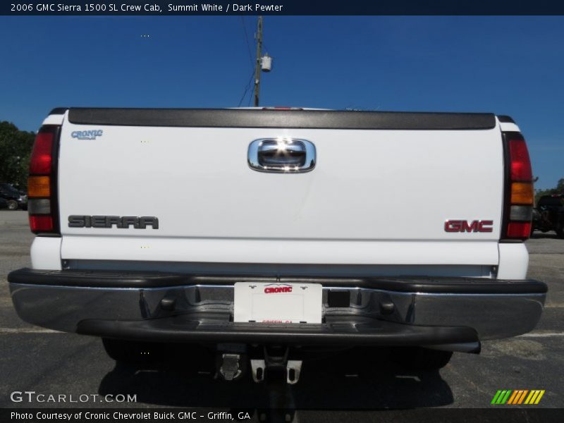Summit White / Dark Pewter 2006 GMC Sierra 1500 SL Crew Cab