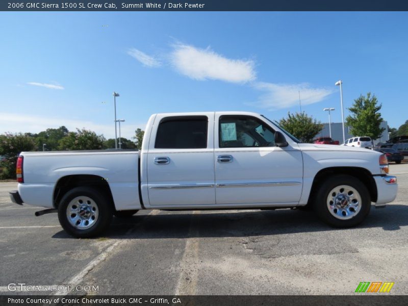Summit White / Dark Pewter 2006 GMC Sierra 1500 SL Crew Cab