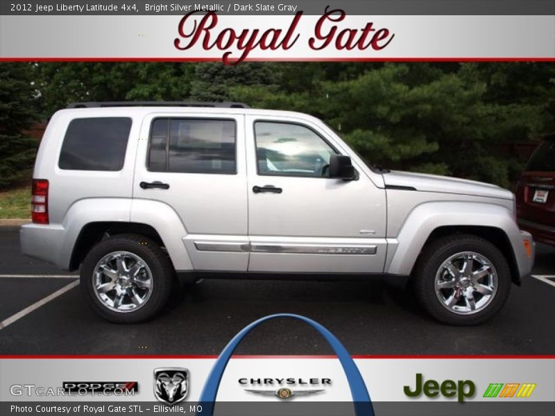 Bright Silver Metallic / Dark Slate Gray 2012 Jeep Liberty Latitude 4x4