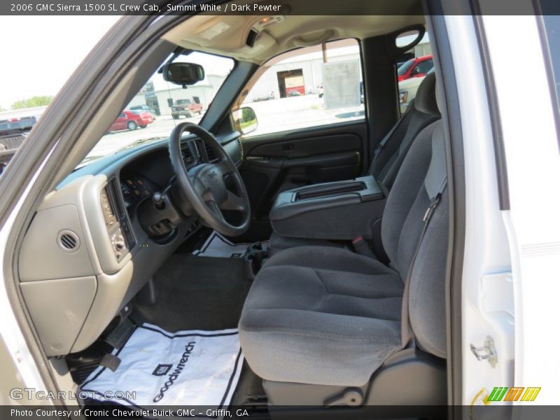 Summit White / Dark Pewter 2006 GMC Sierra 1500 SL Crew Cab