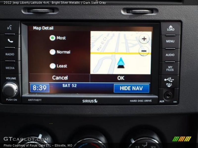 Bright Silver Metallic / Dark Slate Gray 2012 Jeep Liberty Latitude 4x4