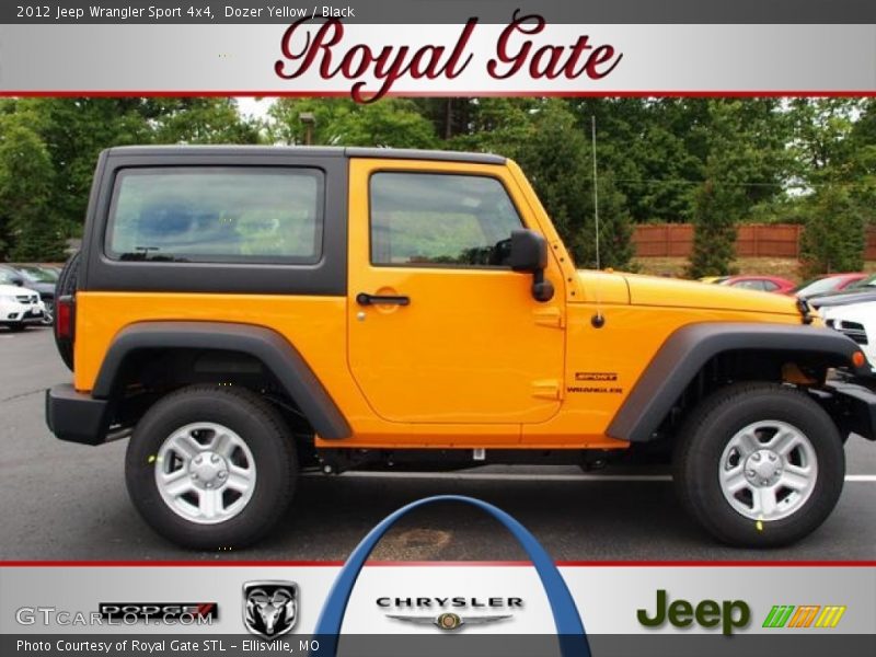 Dozer Yellow / Black 2012 Jeep Wrangler Sport 4x4