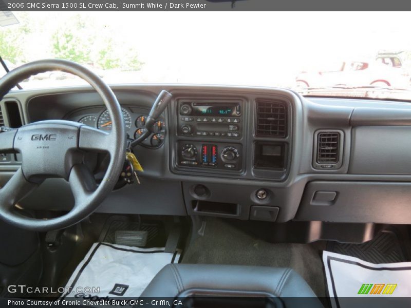Summit White / Dark Pewter 2006 GMC Sierra 1500 SL Crew Cab