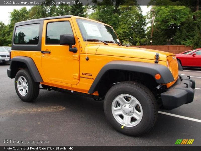 Dozer Yellow / Black 2012 Jeep Wrangler Sport 4x4
