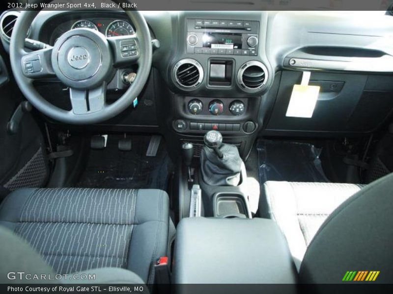Black / Black 2012 Jeep Wrangler Sport 4x4
