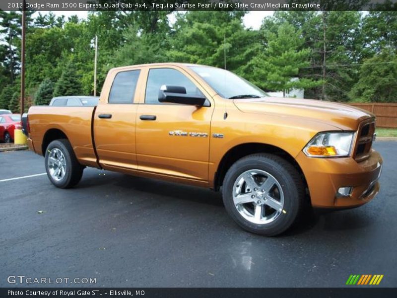  2012 Ram 1500 Express Quad Cab 4x4 Tequila Sunrise Pearl