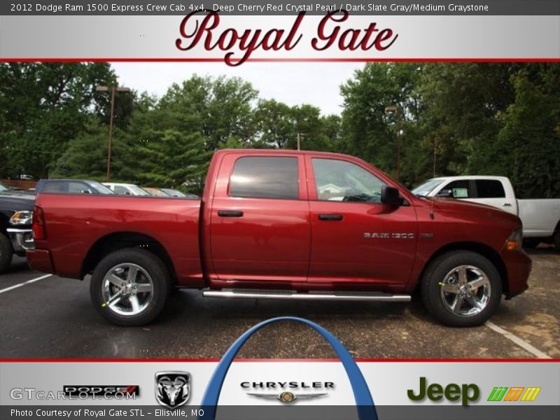 Deep Cherry Red Crystal Pearl / Dark Slate Gray/Medium Graystone 2012 Dodge Ram 1500 Express Crew Cab 4x4