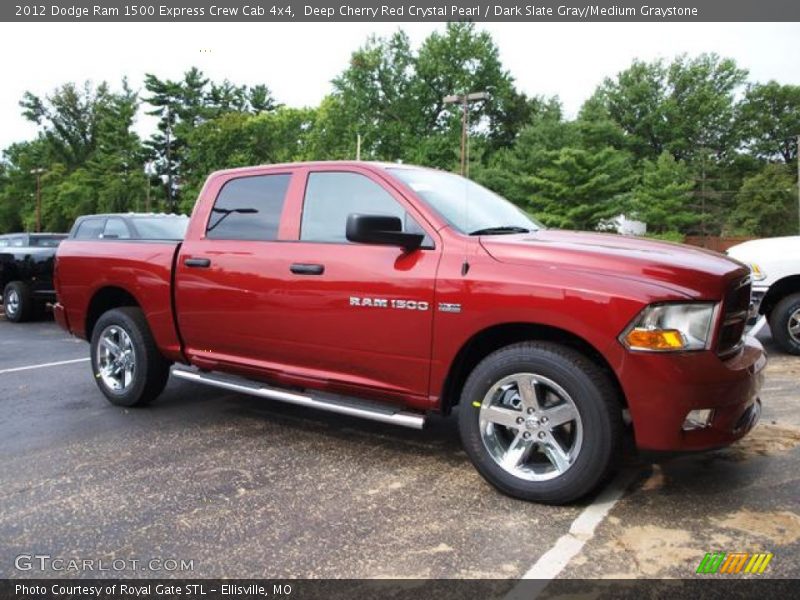  2012 Ram 1500 Express Crew Cab 4x4 Deep Cherry Red Crystal Pearl