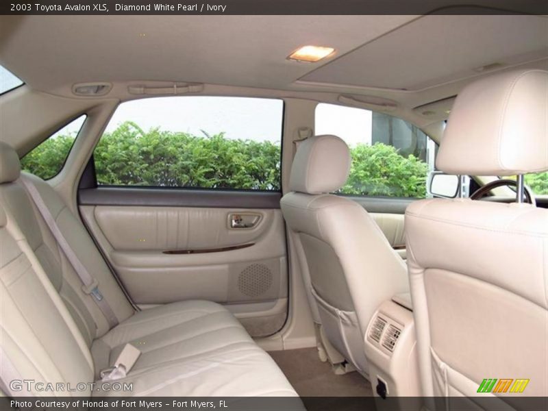 Rear Seat of 2003 Avalon XLS