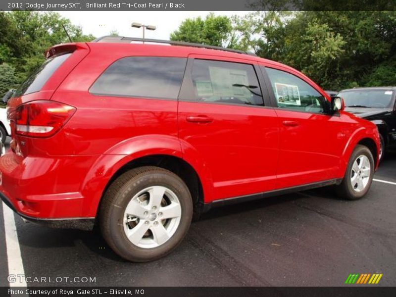 Brilliant Red Tri-Coat Pearl / Black 2012 Dodge Journey SXT