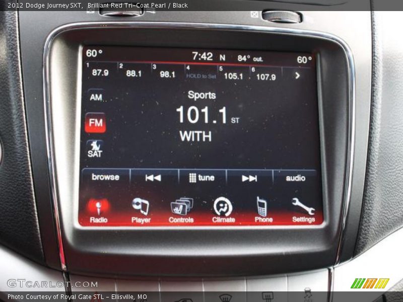 Brilliant Red Tri-Coat Pearl / Black 2012 Dodge Journey SXT