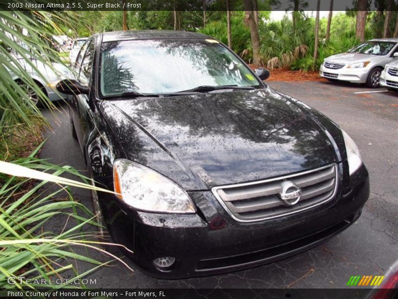 Super Black / Frost 2003 Nissan Altima 2.5 S