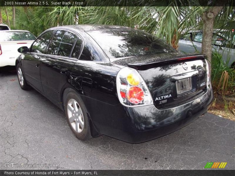 Super Black / Frost 2003 Nissan Altima 2.5 S
