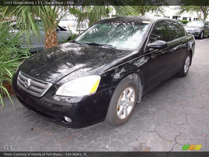 Super Black / Frost 2003 Nissan Altima 2.5 S