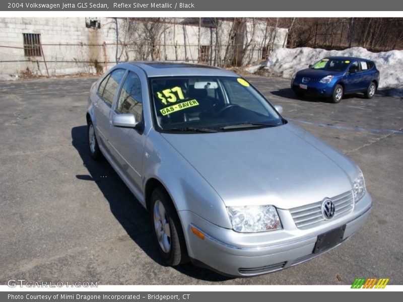 Reflex Silver Metallic / Black 2004 Volkswagen Jetta GLS Sedan