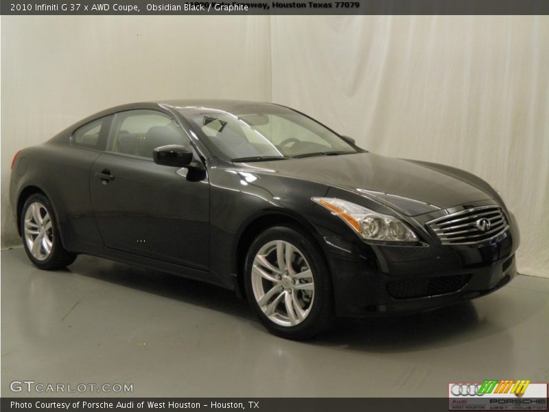Obsidian Black / Graphite 2010 Infiniti G 37 x AWD Coupe