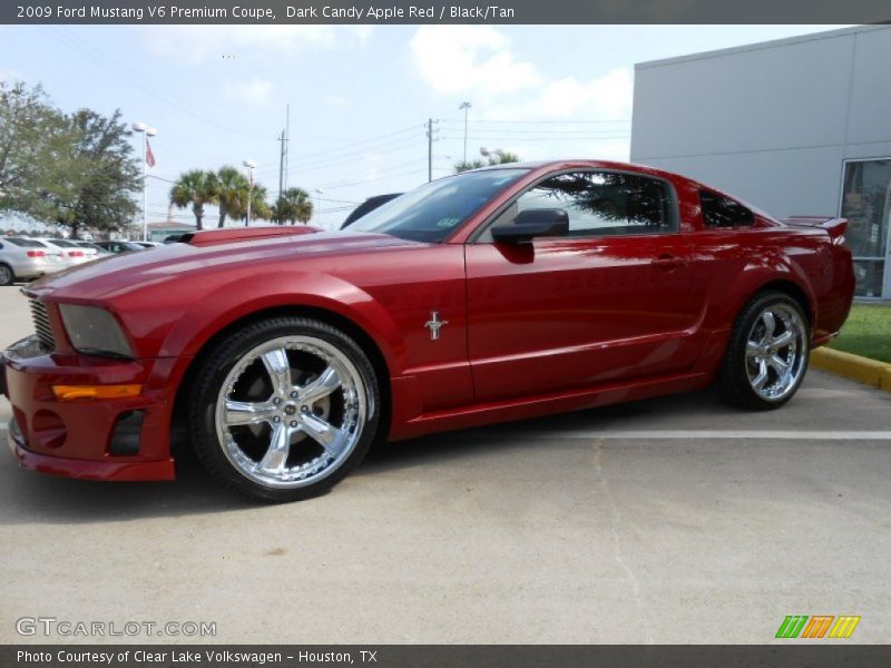 Dark Candy Apple Red / Black/Tan 2009 Ford Mustang V6 Premium Coupe