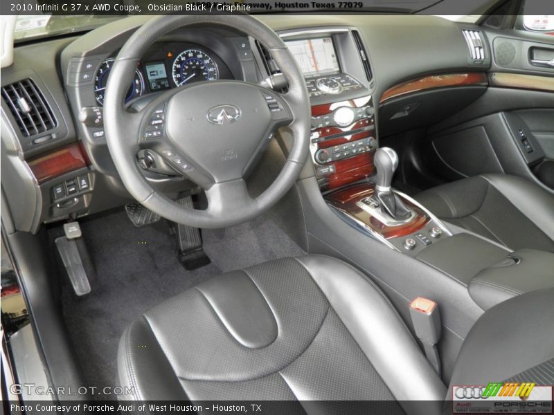 Obsidian Black / Graphite 2010 Infiniti G 37 x AWD Coupe