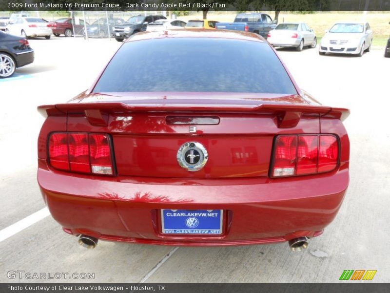 Dark Candy Apple Red / Black/Tan 2009 Ford Mustang V6 Premium Coupe