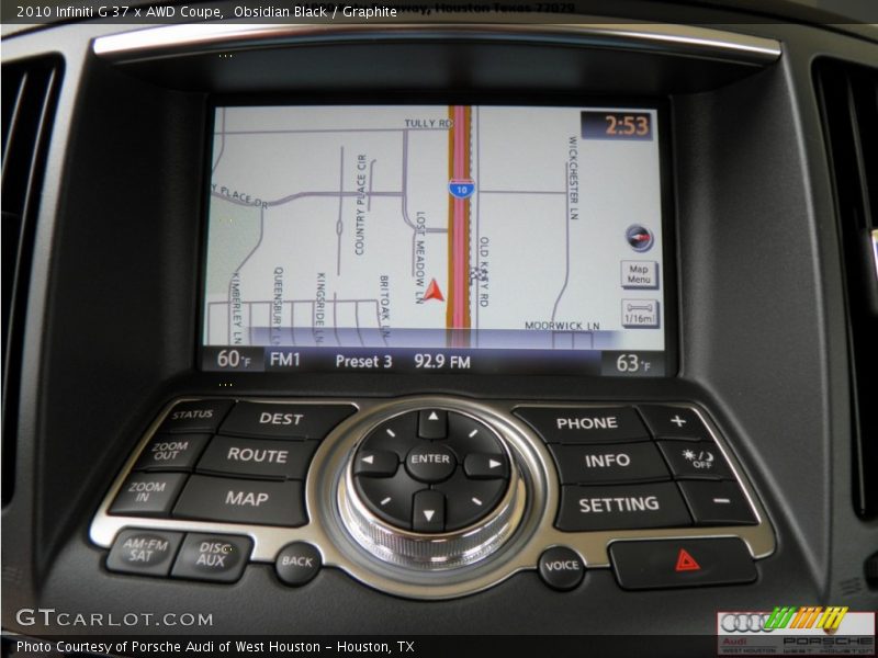 Obsidian Black / Graphite 2010 Infiniti G 37 x AWD Coupe