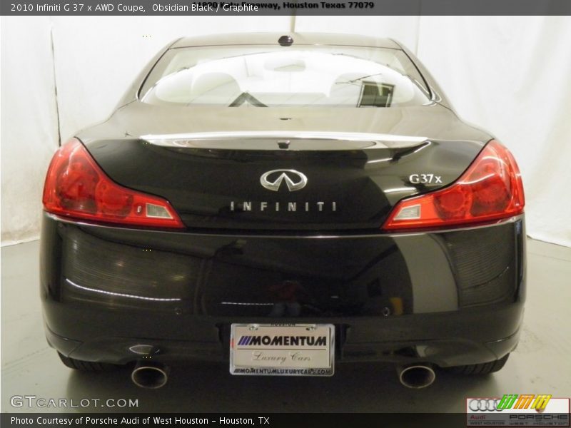 Obsidian Black / Graphite 2010 Infiniti G 37 x AWD Coupe