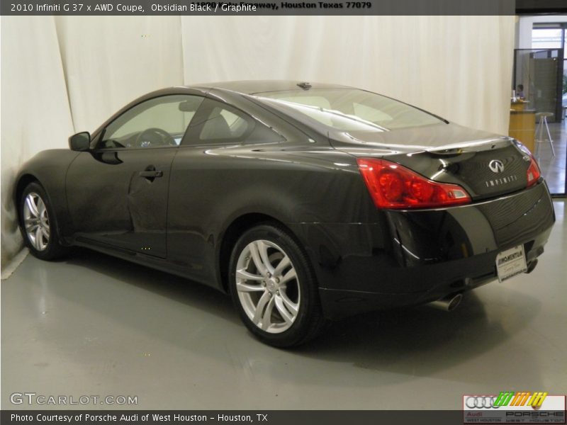 Obsidian Black / Graphite 2010 Infiniti G 37 x AWD Coupe
