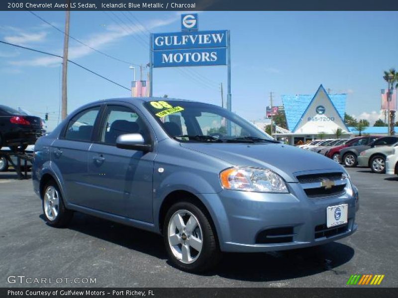Icelandic Blue Metallic / Charcoal 2008 Chevrolet Aveo LS Sedan