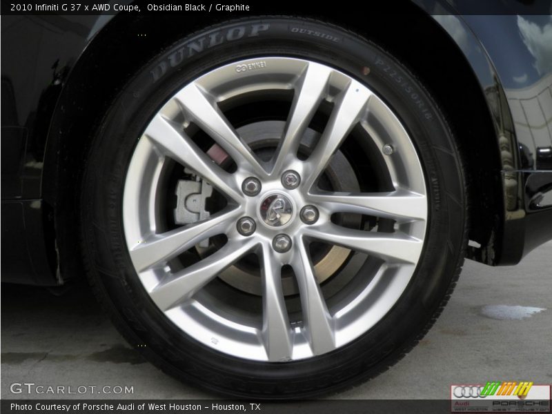 Obsidian Black / Graphite 2010 Infiniti G 37 x AWD Coupe