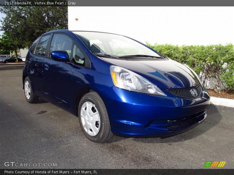 Vortex Blue Pearl / Gray 2012 Honda Fit
