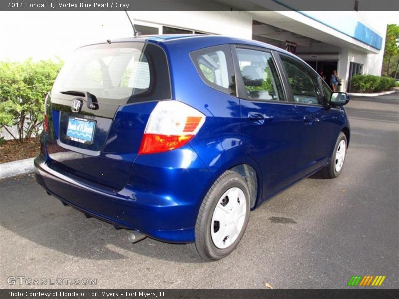 Vortex Blue Pearl / Gray 2012 Honda Fit